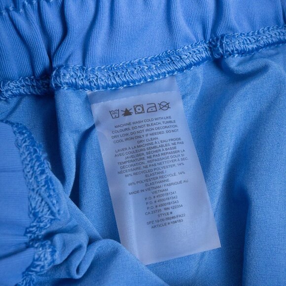 Aritzia Tna MOVE Boomerang Pant Blue Elastic Waist Cuffed Ankle Joggers - Picture 12 of 12